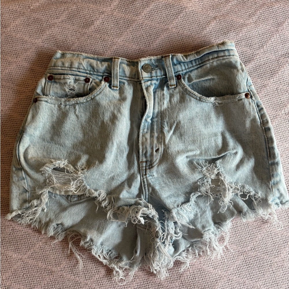 Abercrombie & Fitch High Rise Mom Shorts Curve Love